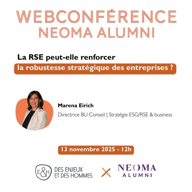 Webconférence Neoma Alumni et E&H a pour intervenante Marena Eirich.